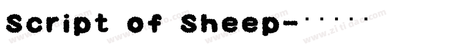 Script of Sheep字体转换